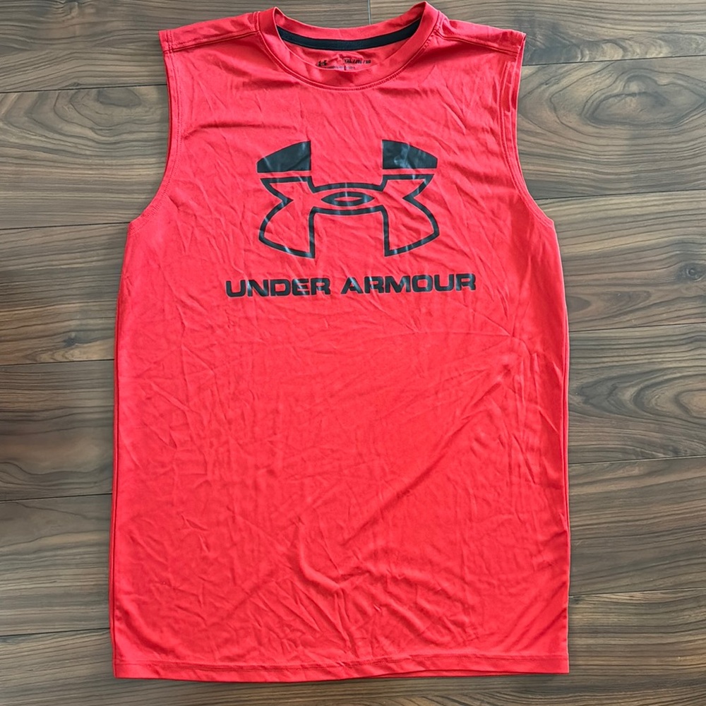 Under Armour Red Sleeveless Shirt